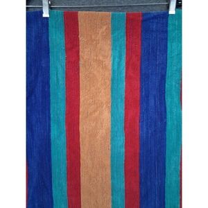 Cecil Saydah Sunbrights Oversized Beach Towel Blanket 32x60 Rainbow Stripes